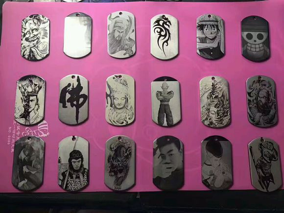 激光打标机制品